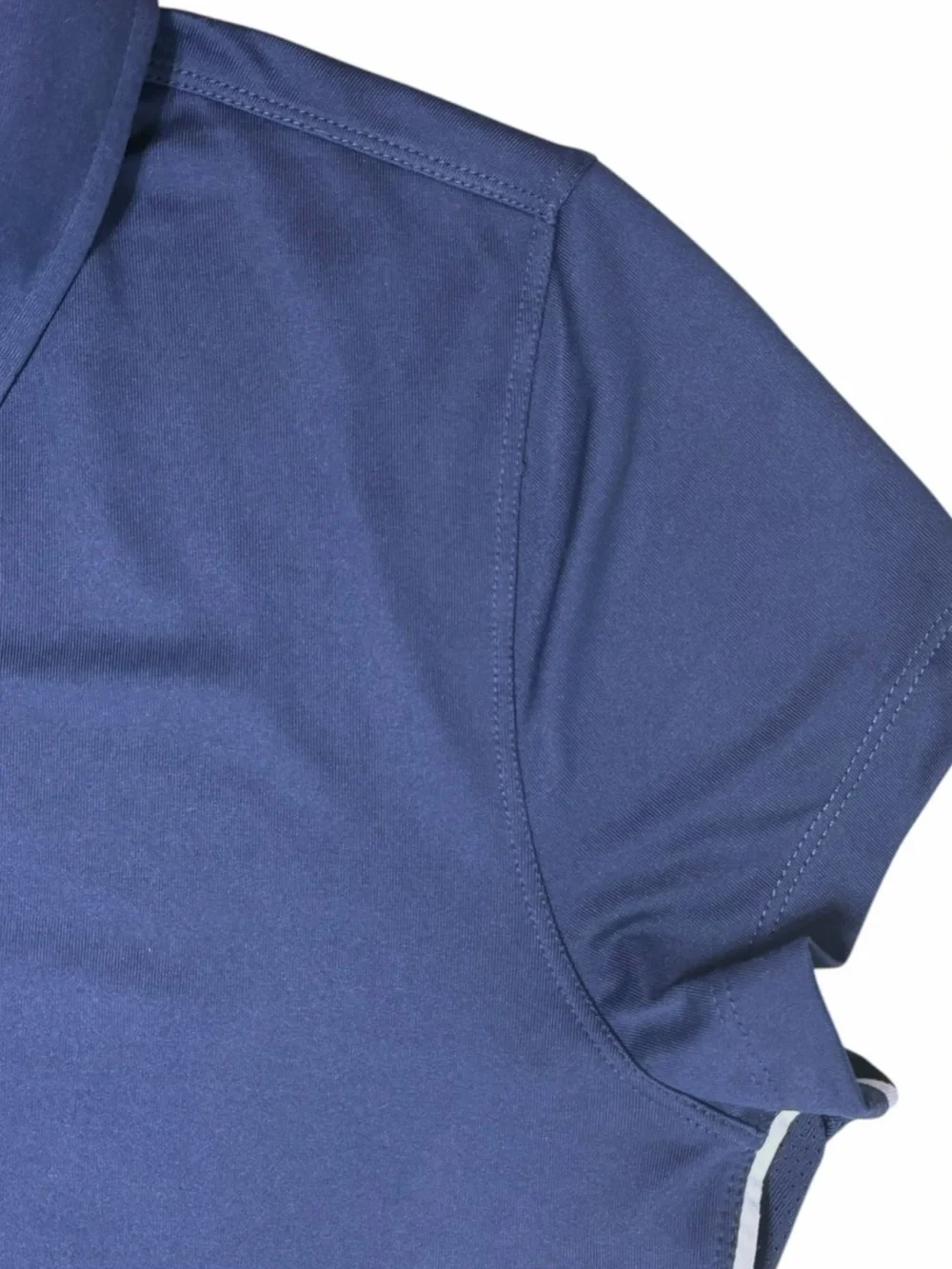 ALO Sport CoolFit Performance Polo Navy Blue White Short Sleeve Size XXL